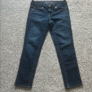 American Eagle Outfitters Dark Blue Skinny Stretch Jeans